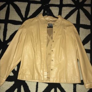 Full length leather skirt and shirt GENUINE LEATHER